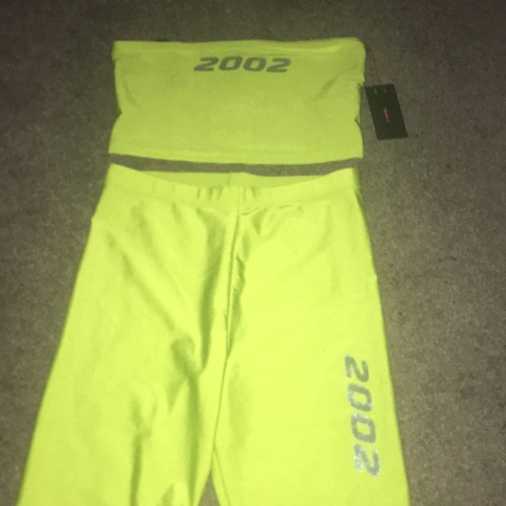 Forever 21 (2002) like green &’ silver outfit